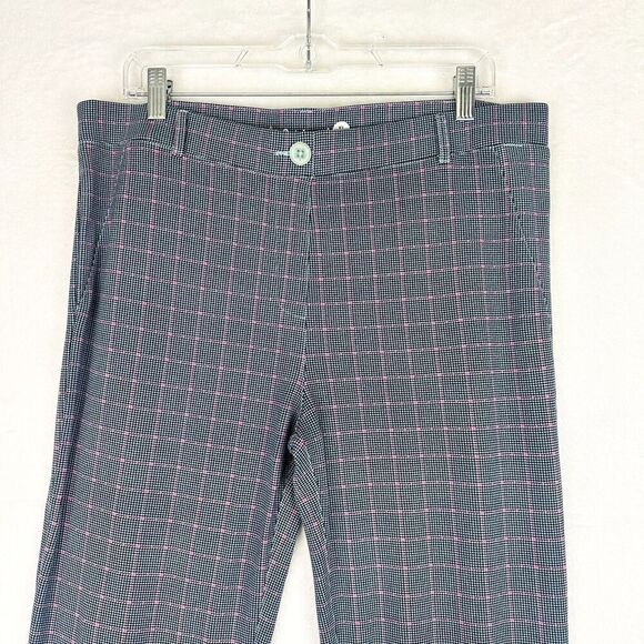 Betabrand Straight Leg Classic Dress Pant Yoga Pant XL Long Houndstooth Plaid - Picture 3 of 8